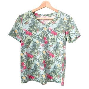NEW Fresh Produce Floral Vneck Tee Top in Size X Small